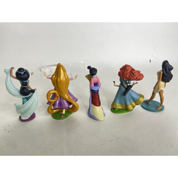 Disney Store Princess Jasmine Rapunzel PVC Figure Toy Lot of 5 Cake Toppers - Picture 2 of 7